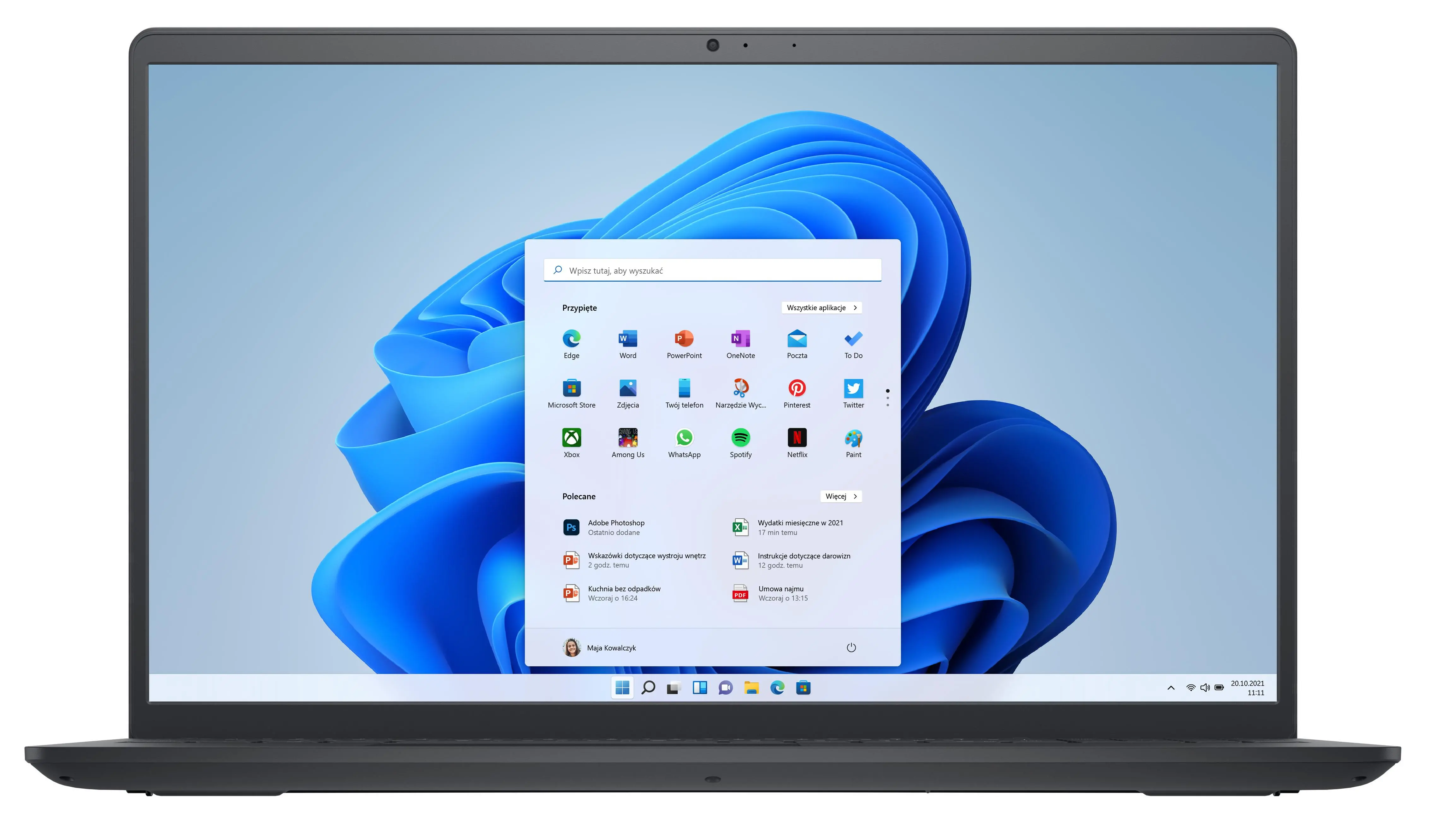 Laptop Dell Inspiron 3525-5516 15,6" 120Hz R5 5500U 8GB RAM 512GB Dysk SSD Win11 Czarny