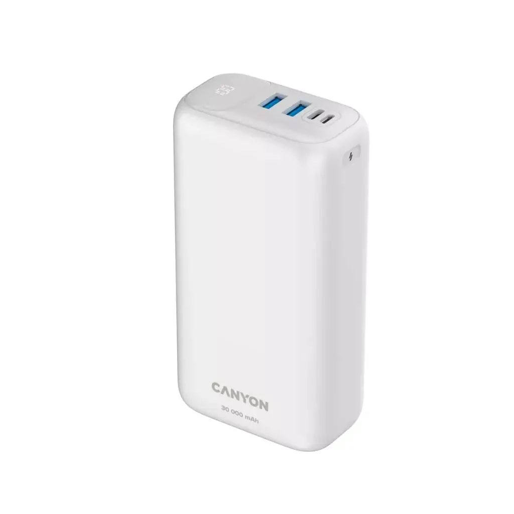 Powerbank Canyon PB-301 Biały 30000mAh OC 3.0 PD 20W Biały