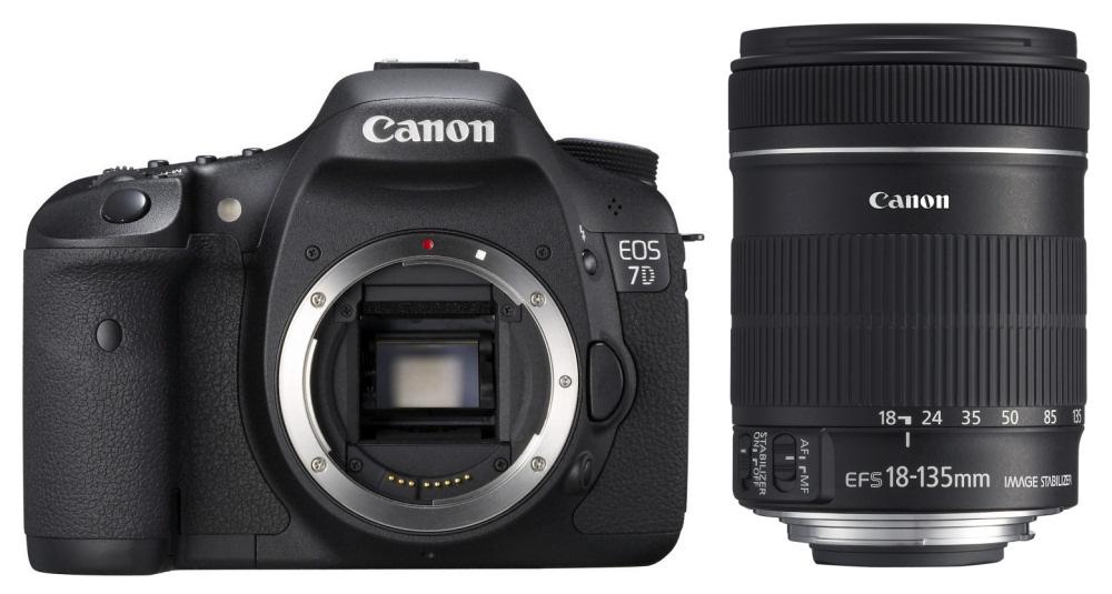 Lustrzanka Canon EOS 7D + EF-S 18-135 mm IS