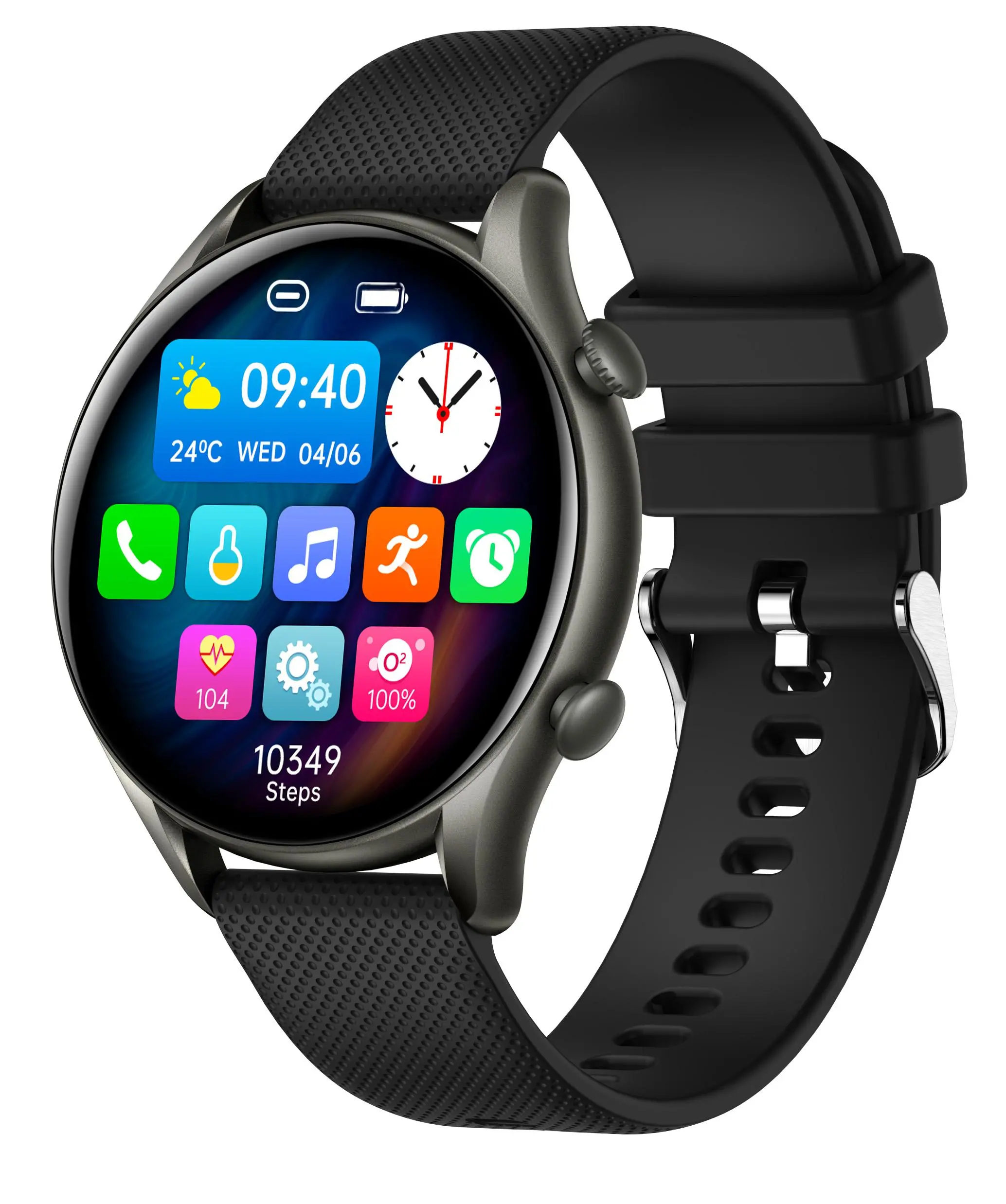 Smartwatch myPhone Watch EL 44mm Czarny