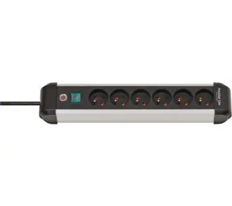Listwa Brennenstuhl Premium-Alu-Line 1391034600 6 gniazd 3m Czarno-srebrny
