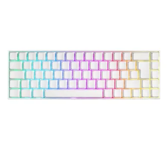 Klawiatura mechaniczna Deltaco GAM-100-W-UK Kailh Red Biały