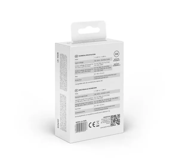 Savio LA-06 30W QC PD 3.0 Czarny