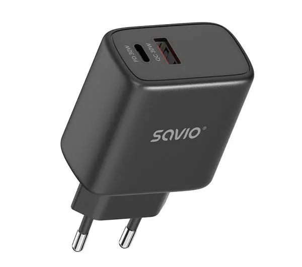 Savio LA-06 30W QC PD 3.0 Czarny