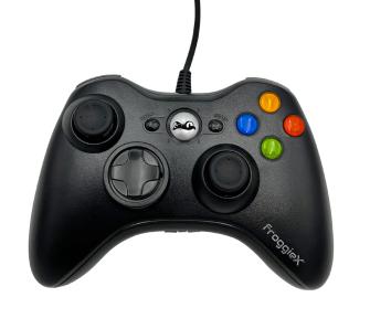 Pad FroggieX FX-X360-PC-B do PC, Xbox 360 Przewodowy Czarny