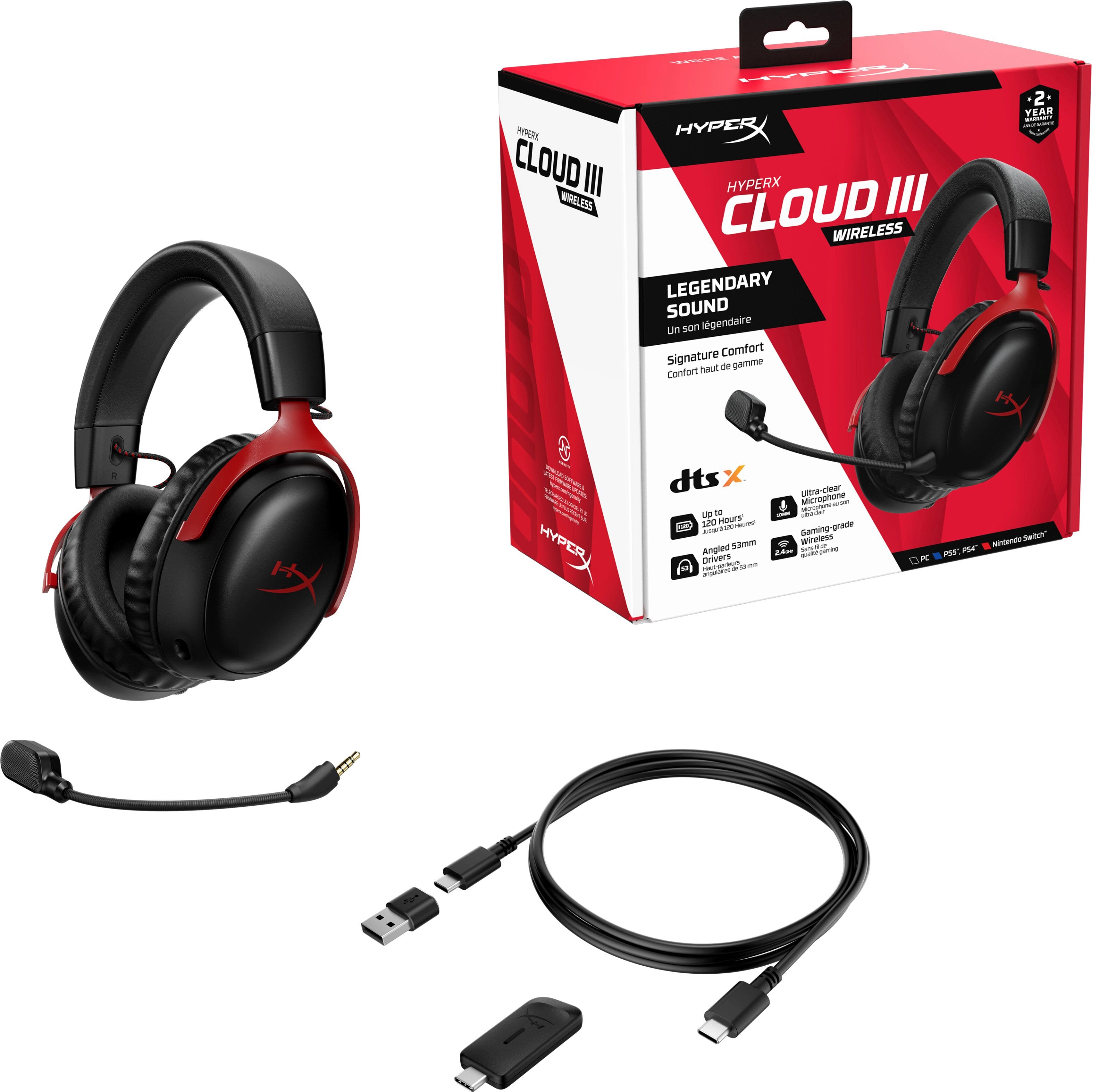 Słuchawki bezprzewodowe z mikrofonem HyperX Cloud III
