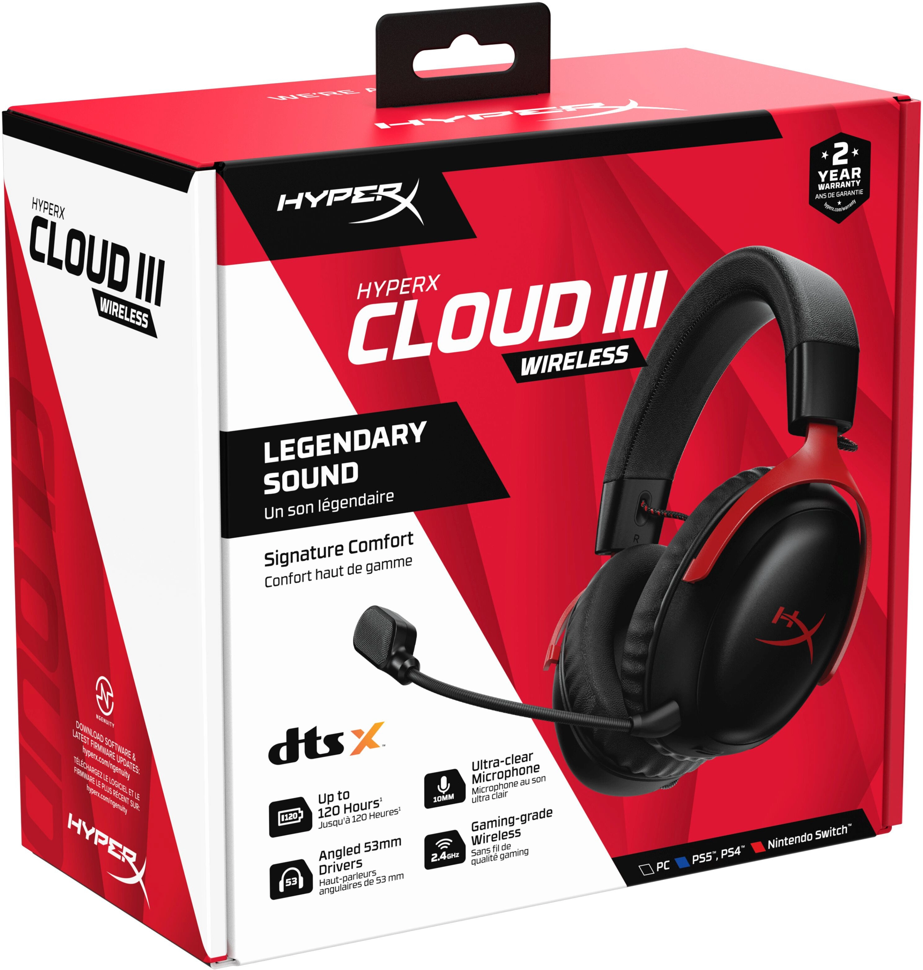 Słuchawki bezprzewodowe z mikrofonem HyperX Cloud III