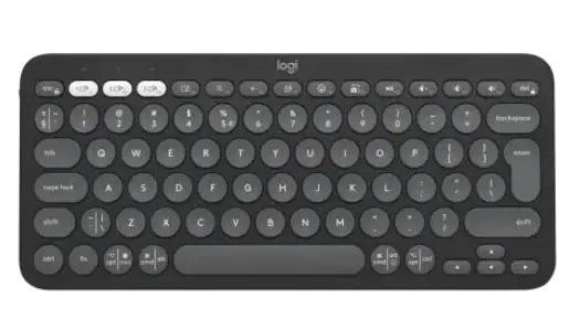 Klawiatura membranowa Logitech Pebble Keys 2 K380s Grafitowy