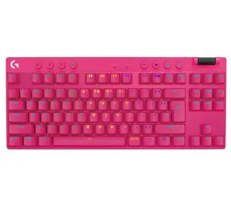 Klawiatura mechaniczna Logitech G Pro X TKL Lightspeed Tactile GX Brown Różowy