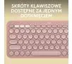 Klawiatura membranowa Logitech Pebble Keys 2 K380s Różowy