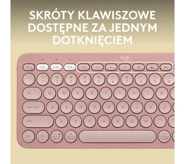 Logitech Pebble Keys 2 K380s Różowy