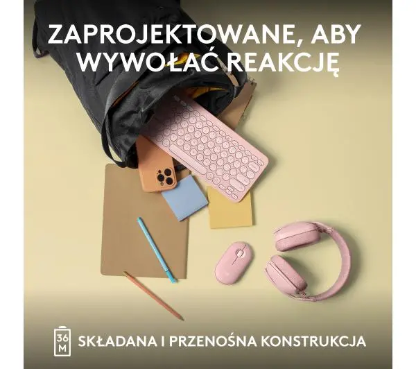 Logitech Pebble Keys 2 K380s Różowy