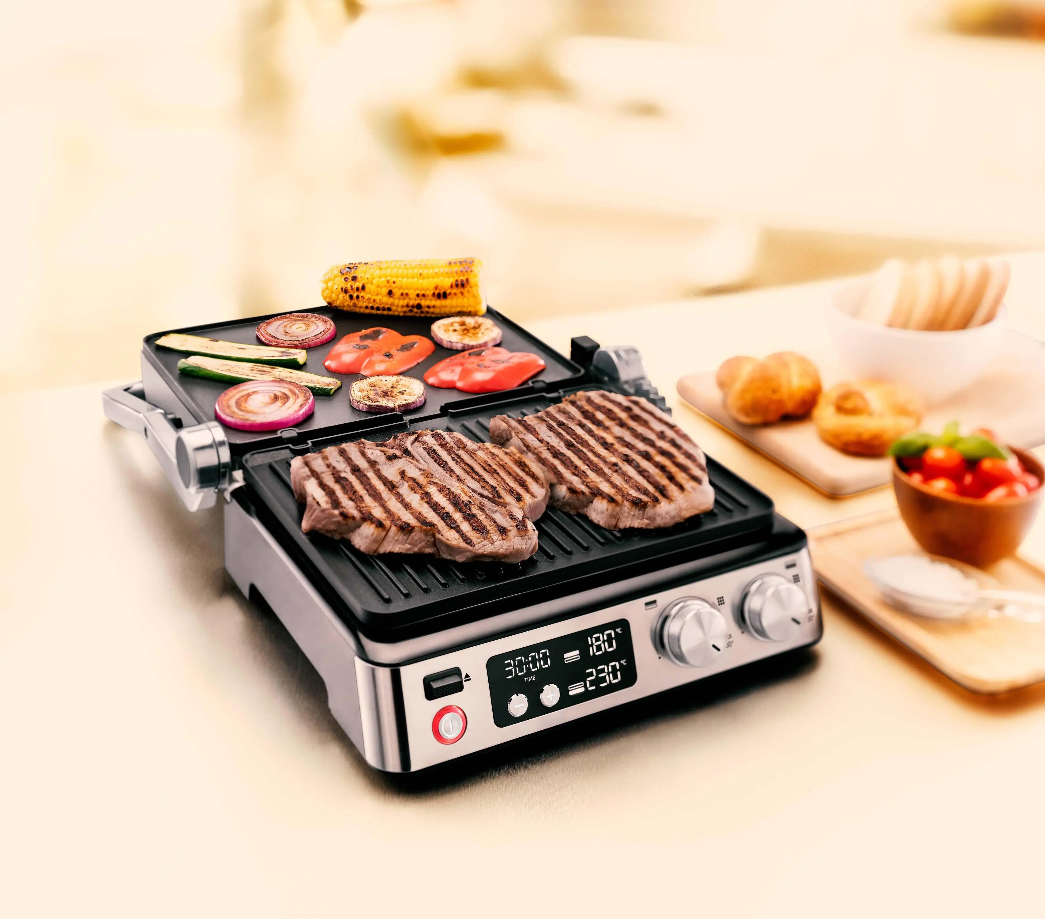 Grill elektryczny Braun MultiGrill 7 CG7044 + płyty do gofrów