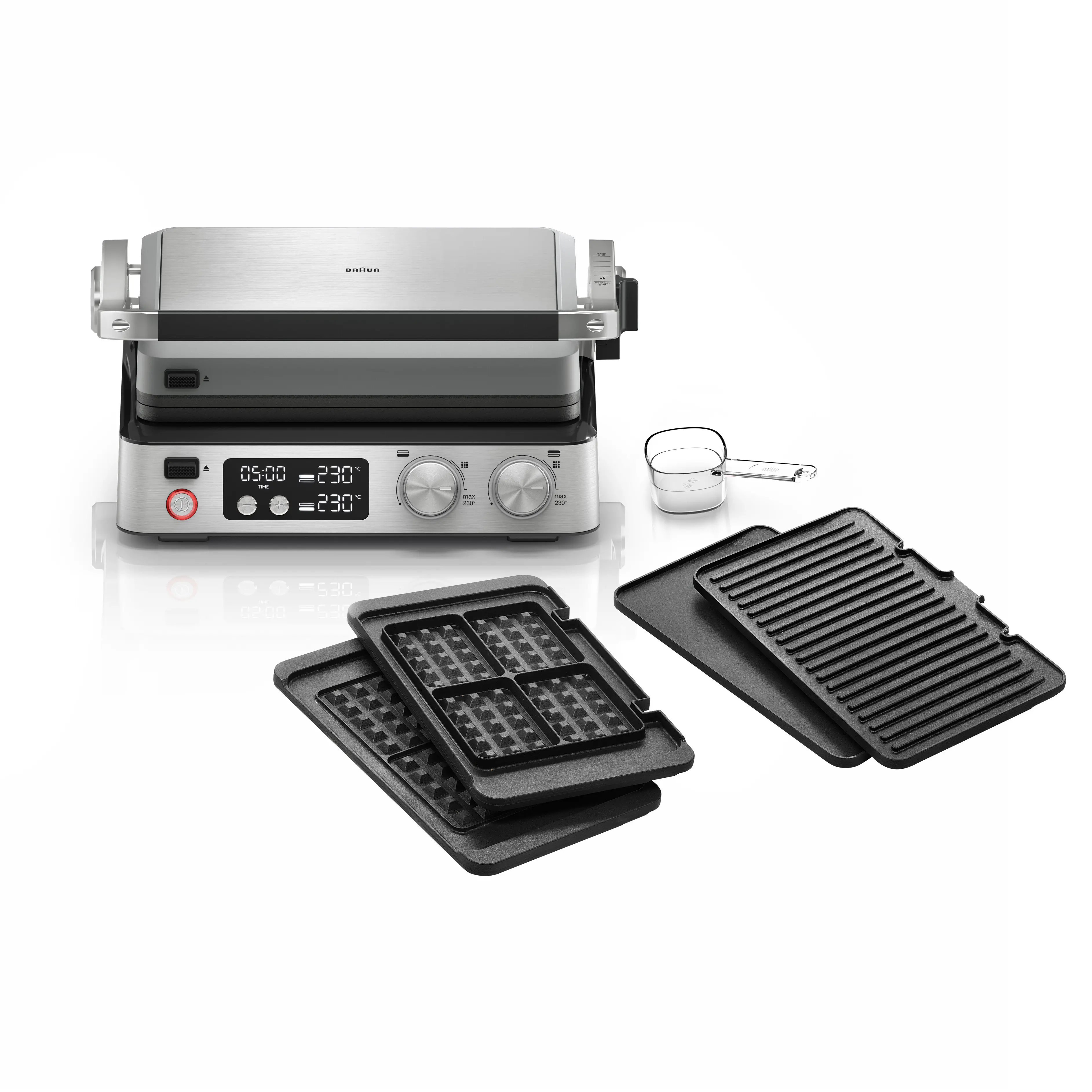 Grill elektryczny Braun MultiGrill 7 CG7044 + płyty do gofrów
