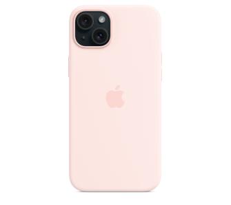 Etui Apple silikonowe z MagSafe do iPhone 15 Plus Jasno-różowy