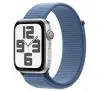 Apple Watch SE 2gen GPS + Cellular koperta 44mm z aluminium Srebrnym opaska sportowa Zimowy błękit