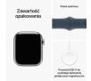Smartwatch Apple Watch Series 9 GPS + Cellular koperta 41mm ze stali nierdzewnej Srebrny pasek sportowy Niebieski M/L
