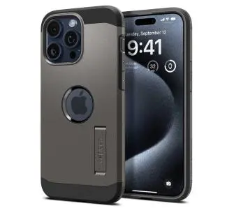 Etui Spigen Tough Armor MagFit do iPhone 15 Pro gunmetal