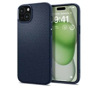 Etui Spigen Liquid Air do iPhone 15 Niebieski