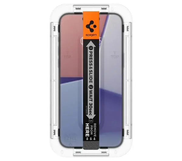 Spigen z aplikatorem Glas.tR EZ Fit do iPhone 15 - 2 pack