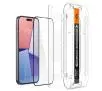 Szkło hartowane Spigen z aplikatorem Glas.tR EZ Fit FC do iPhone 15 Czarny - 2 pack