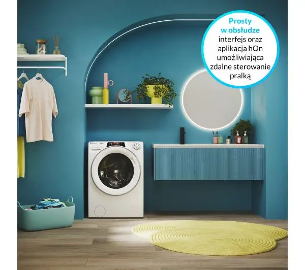 Candy RapidO RO 284DWMS7/1-S Slim 8kg 1200obr/min Zdalne sterowanie - TRZECI -55%, ALBO 5-TY ZA 1ZŁ - Kup na Raty - RRSO 0%