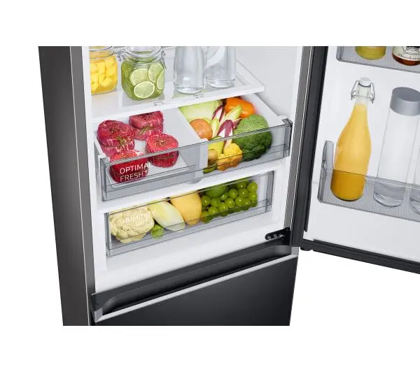 Samsung RB34C775CB1 Funkcje AI Pełny No Frost 185,3cm Szuflada z kontrolą wilgotności Zdalne sterowanie Grafitowa Stal - TRZECI -55%, ALBO 5-TY ZA 1ZŁ - Kup na Raty - RRSO 0%