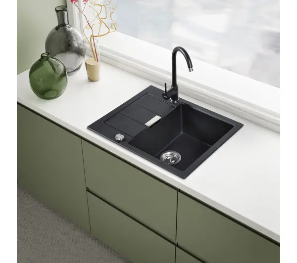 Franke Sirius 2.0 S2D 611-62 Onyx + bateria Pola Onyx - TRZECI -55%, ALBO 5-TY ZA 1ZŁ - Kup na Raty - RRSO 0%