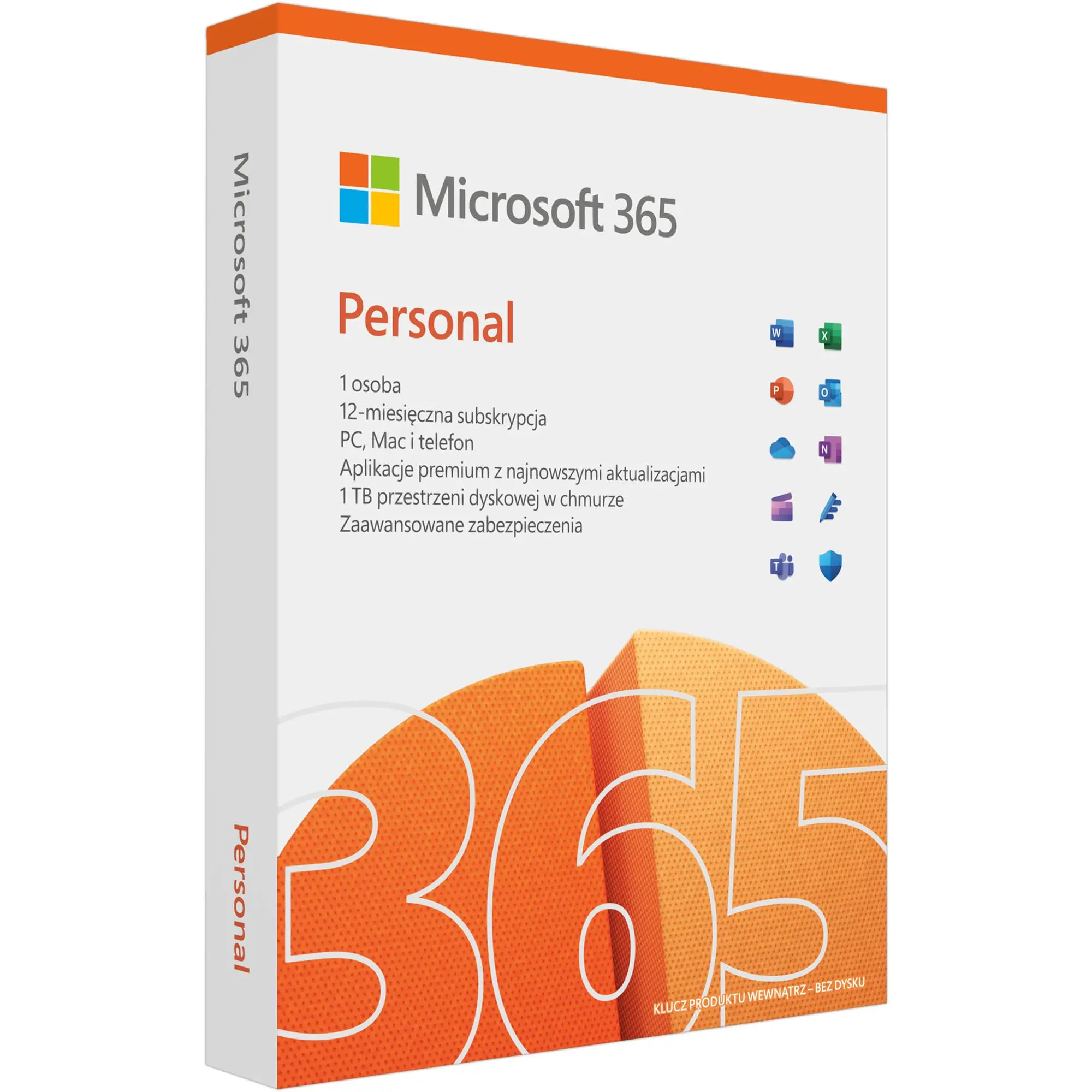 Program Microsoft 365 Personal PL BOX 1 Użytkownik/1 Rok