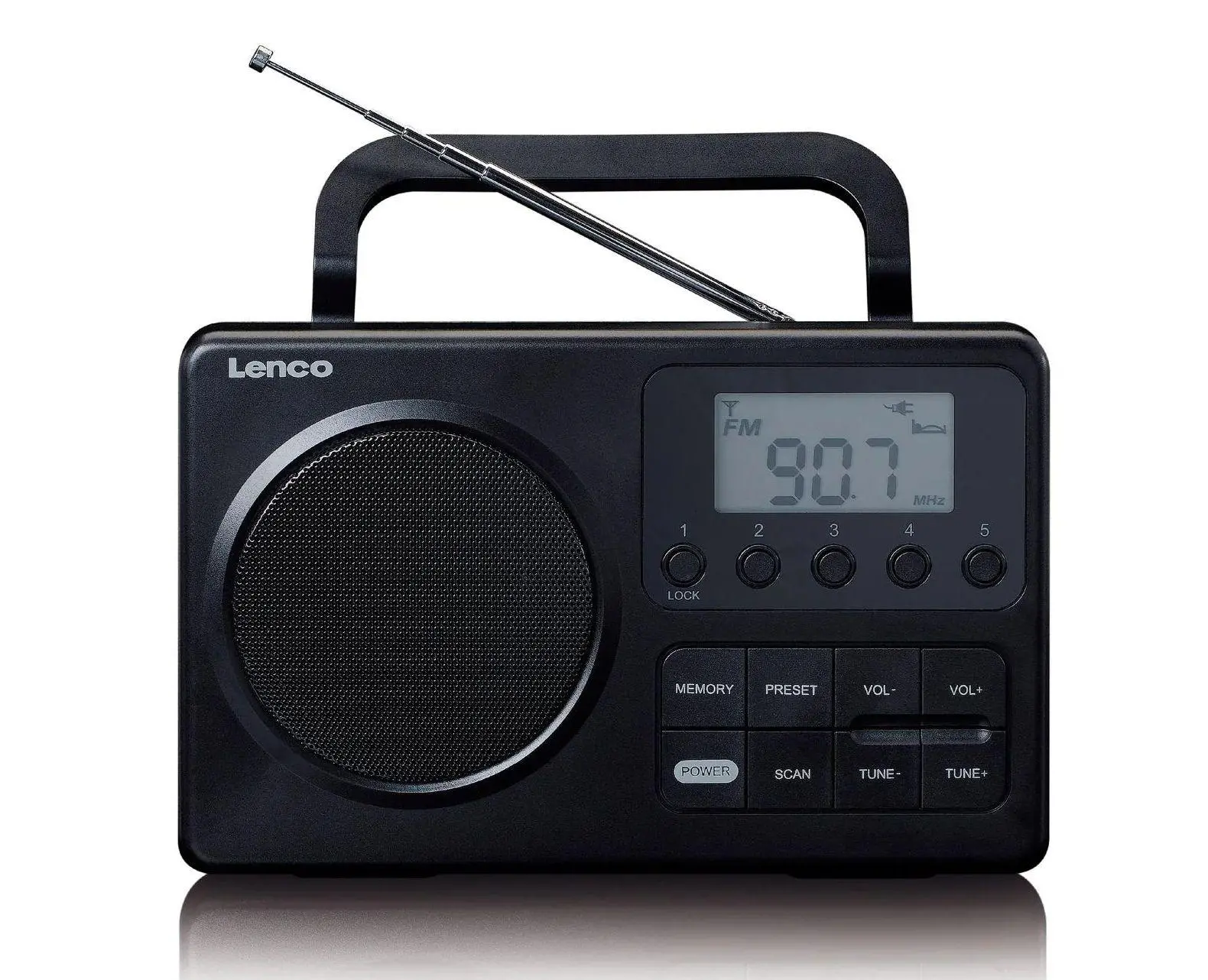 Radioodbiornik Lenco MPR-035BK Radio FM Czarny