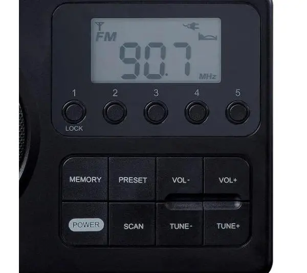 Lenco MPR-035BK Radio FM Czarny