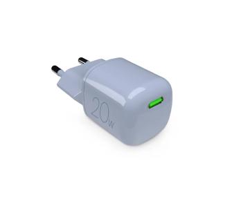 Ładowarka sieciowa Puro MiniPro GaN USB-C 20W PD Nibieski