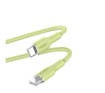 Kabel Puro ICON Soft PUUSBCUSBCICONLGRN USB-C do USB-C 1,5m Jasno-zielony
