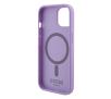 Etui Guess Saffiano MagSafe GUHMP15MPSAHMCU do iPhone 15 Plus Purpurowy
