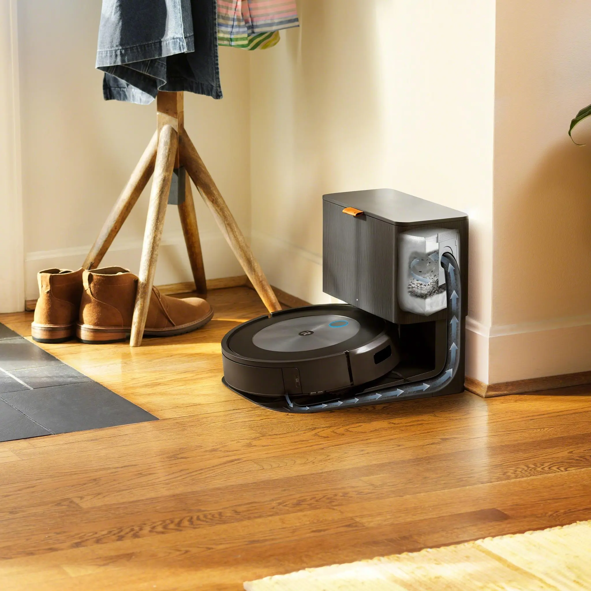 Robot sprzątający iRobot Roomba Combo j5+ Funkcja mopowania Stacja oczyszczająca Tworzenie mapy pomieszczenia 68dB