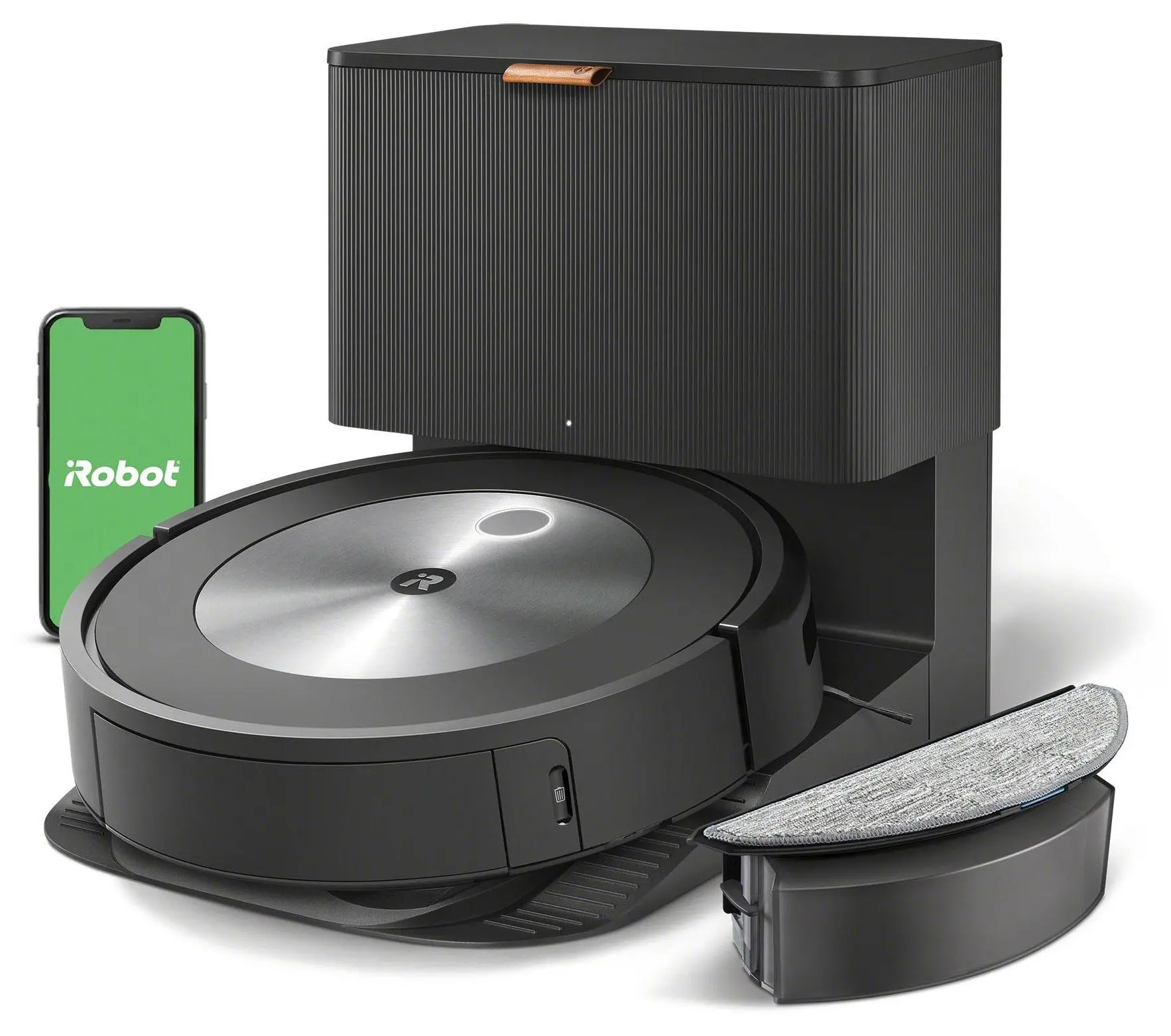Robot sprzątający iRobot Roomba Combo j5+ Funkcja mopowania Stacja oczyszczająca Tworzenie mapy pomieszczenia 68dB