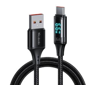 Kabel Mcdodo USB do USB-C CA-1080 66W 6A 1,2m Czarny