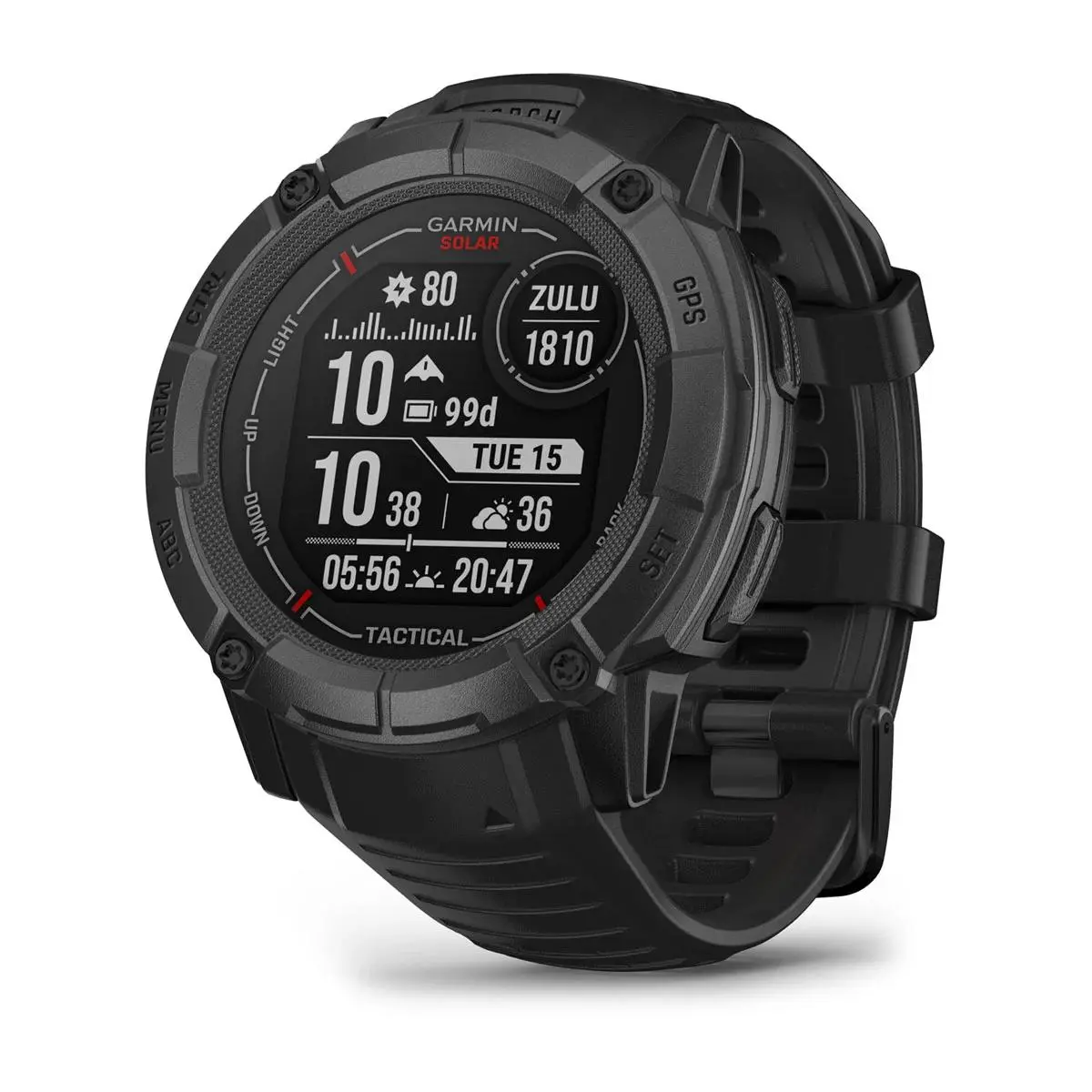 Garmin Instinct 2x Solar Tactical Edition 50mm GPS Czarny