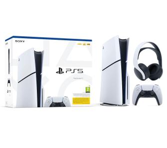 Konsola Sony PlayStation 5 D Chassis (PS5) 1TB z napędem + słuchawki PULSE 3D (biały)