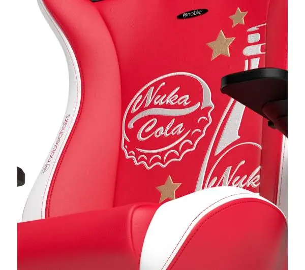Noblechairs EPIC Fallout Nuke Cola Edition Gamingowy do 120kg Skóra ECO Czerwono-biały - Kup na Raty - RRSO 0%