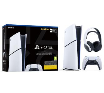 Konsola Sony PlayStation 5 Digital D Chassis (PS5) 1TB + słuchawki PULSE 3D (biały)