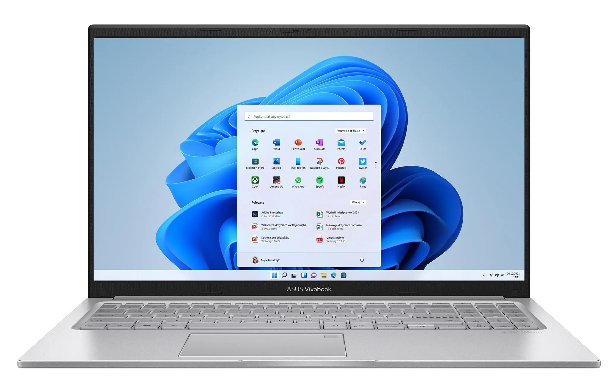 Laptop ASUS Vivobook 15 X1504ZA-BQ505W 15,6" i3-1215U 8GB RAM 512GB Dysk SSD Win11 Srebrny