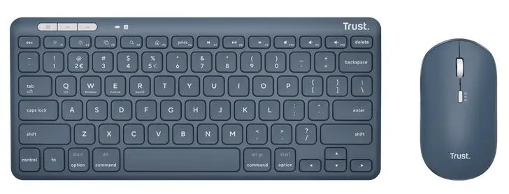 Zestaw Trust Lyra - niebieski Niebieski