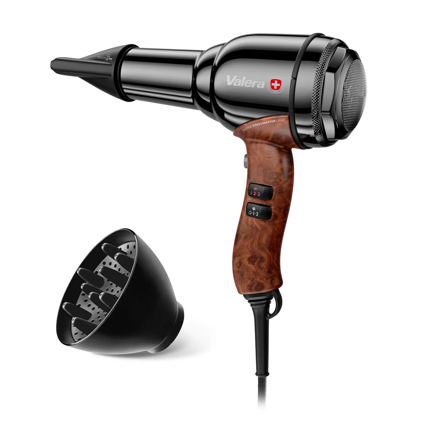 Suszarka do włosów Valera Swiss Steel Master Light SM 588.01 BL Jonizacja Zimny nawiew 2100W 2 prędkości 3 temperatury