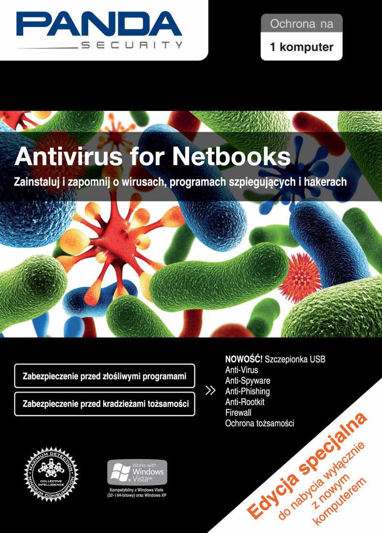 Panda Antivirus for Netbooks 2010 1stan/12m-c (wersja z nowymi komputerami)
