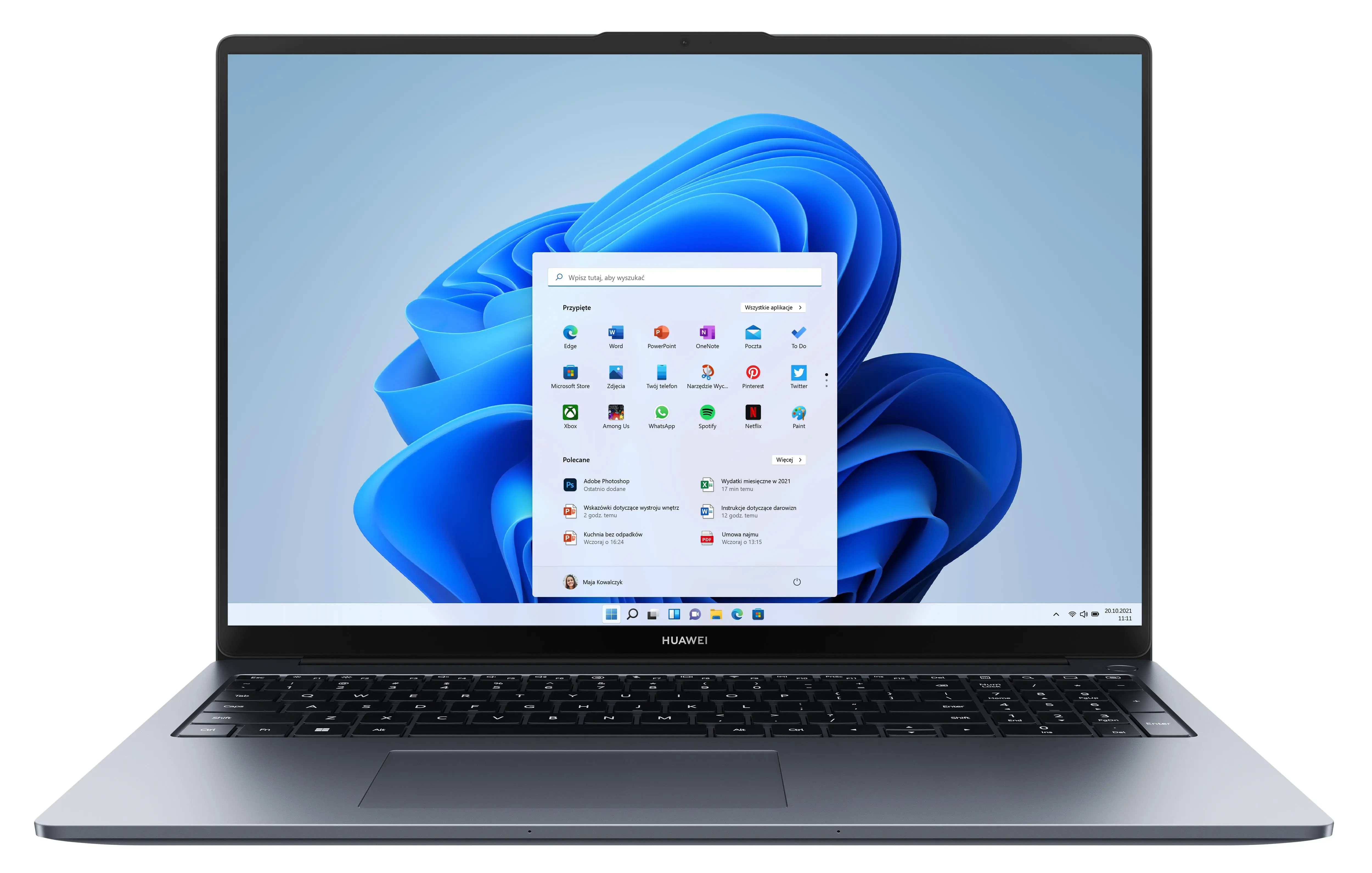 Laptop Huawei MateBook D 16 2024 16" i5-13420H 16GB RAM 1TB Dysk SSD Win11 Szary