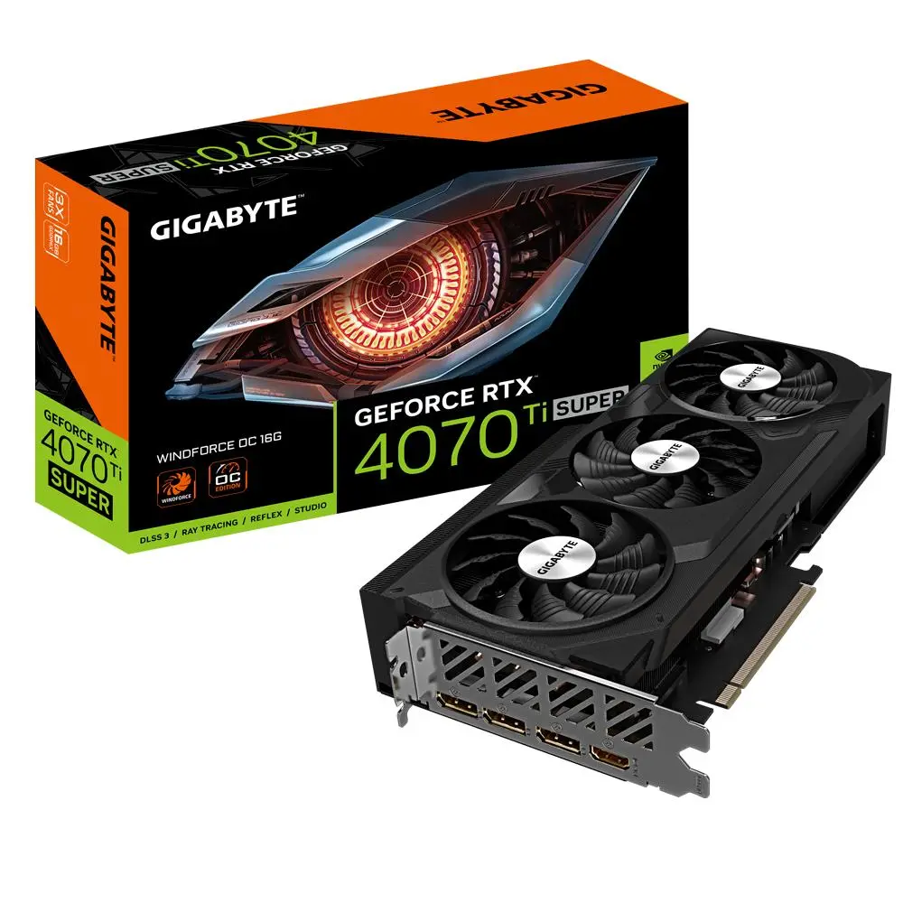 Karta graficzna Gigabyte GeForce RTX 4070 Ti Super WINDFORCE OC 16GB GDDR6X 256bit DLSS 3
