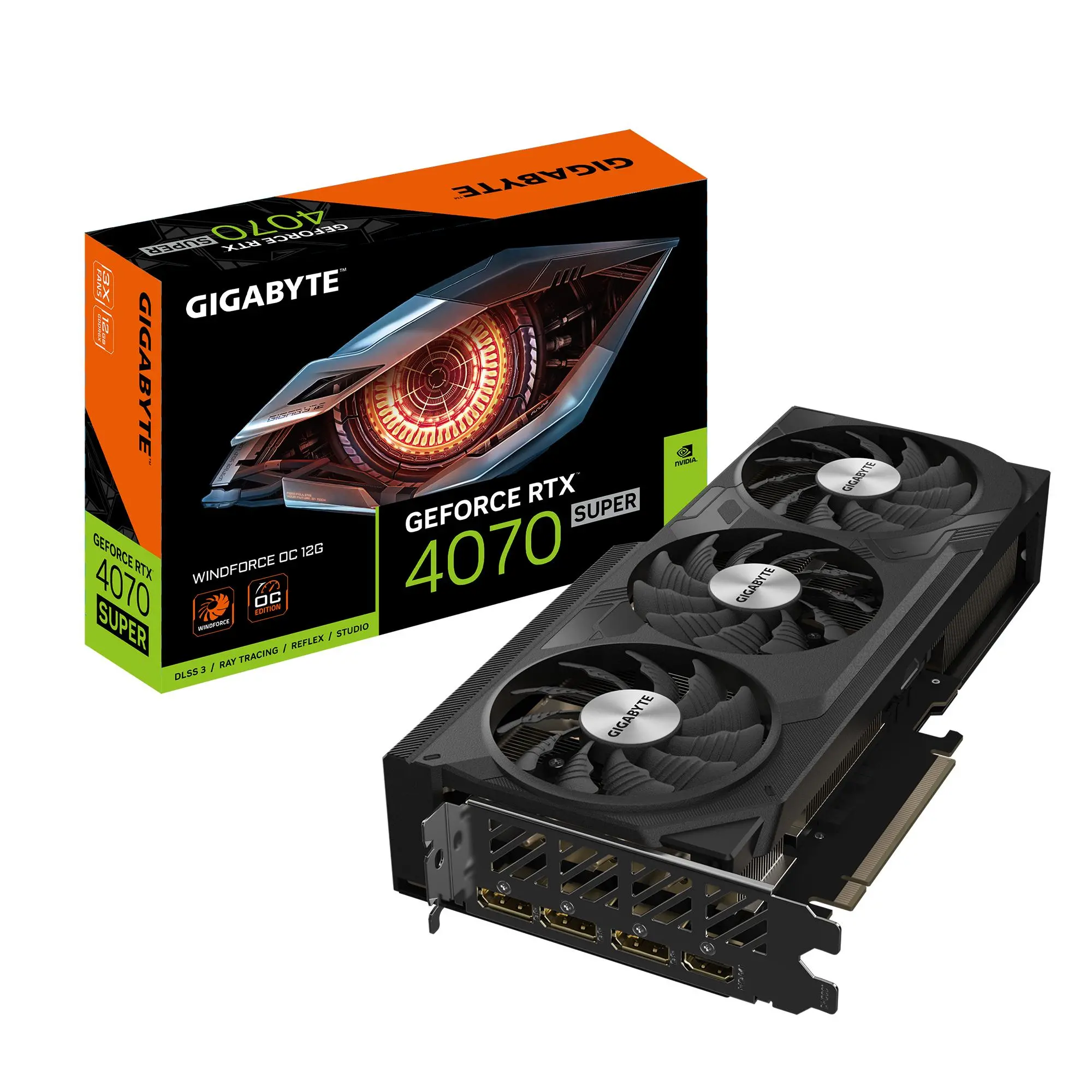 Karta graficzna Gigabyte GeForce RTX 4070 Super WINDFORCE OC 12GB GDDR6X 192bit DLSS 3