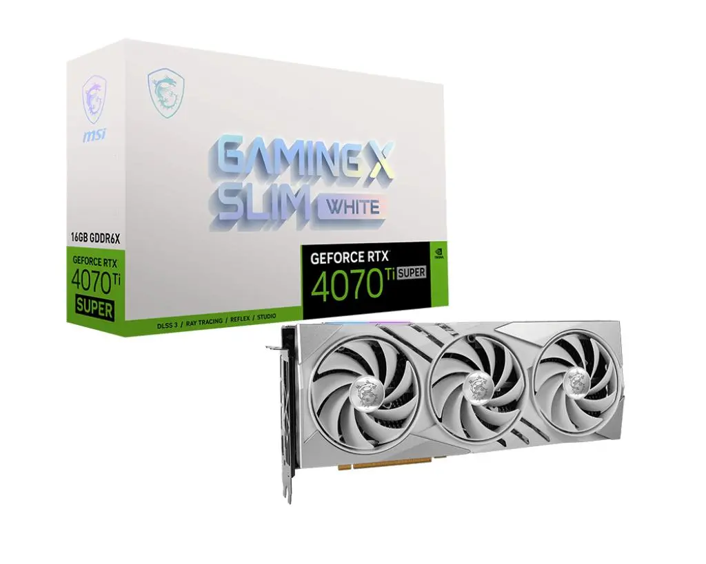 Karta graficzna MSI GeForce RTX 4070 Ti Super Gaming X Slim White 16GB GDDR6X 256bit DLSS 3