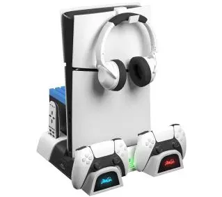 FroggieX FX-P5-C4-W chłodząca i ładująca do PS5 Slim